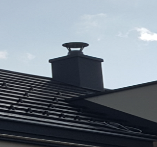 Zaključek dimnika z obložnim elementom