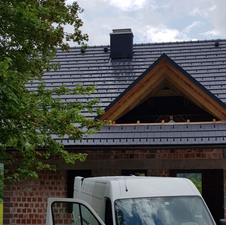 Obložni elementi za plinske dimnike v stanovanjskem naselju Rače