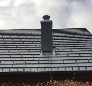 Zaključek dimnika z obložnim elementom