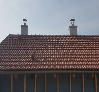 Zaključek dimnika z obložnim elementom