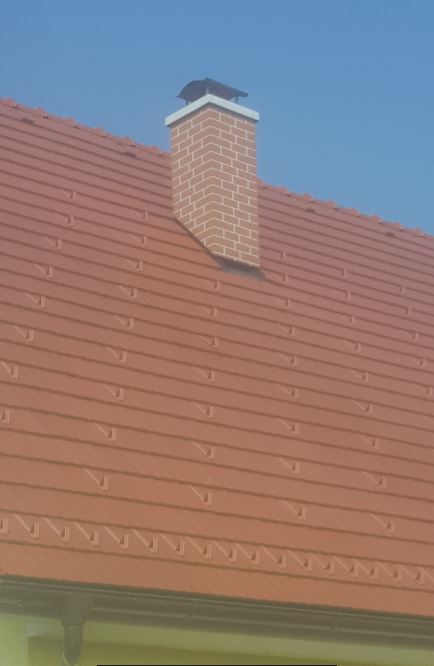 Zaključek dimnika z obložnim elementom