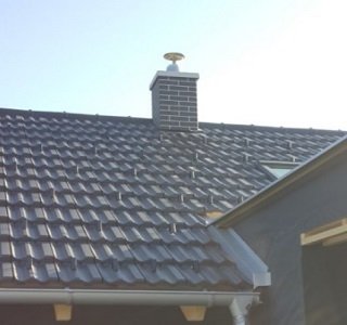 Zaključek dimnika z obložnim elementom