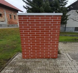 Zaključek dimnika z obložnim elementom